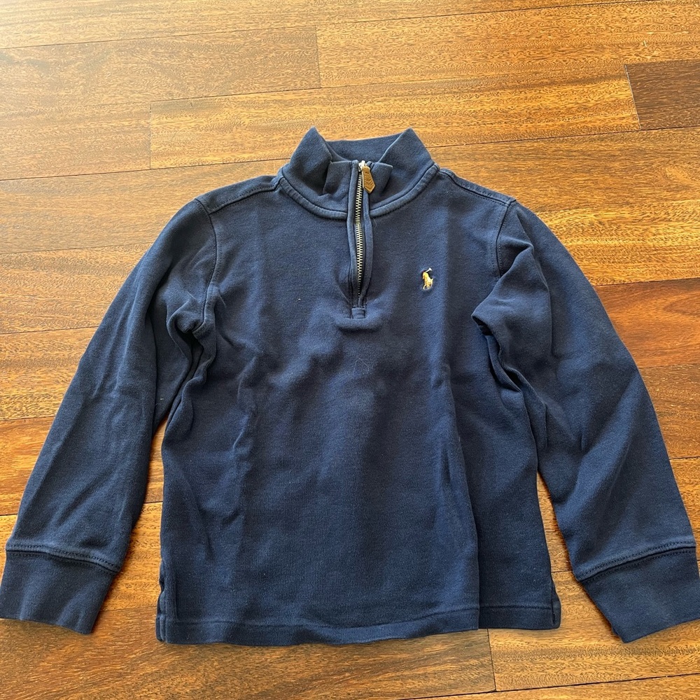 Polo by Ralph Lauren Kids Blue Half-Zip Sweater